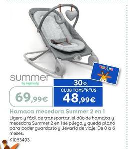 Oferta de Summer - Hamaca Mecedora 2 en 1  por 69,99€ en ToysRus