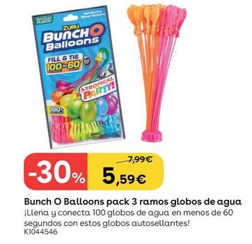 Oferta de Bunch O Balloons pack 3 Ramos Globos de Agua por 5,59€ en ToysRus