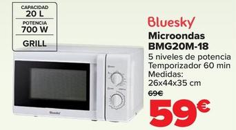 Oferta de Bluesky - Microondas BMG20M-18 por 59€ en Carrefour