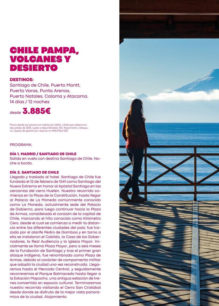 Oferta de Chiles por 3885€ en Nautalia Viajes