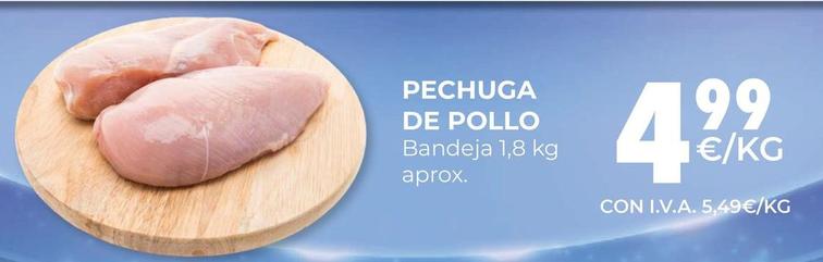 Oferta de Pechuga de pollo por 4,99€ en CashDiplo