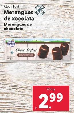 Oferta de Alpenfest - Merengues De Chocolate por 2,99€ en Lidl