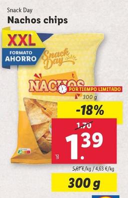Oferta de Snack Day - Nachos Chips por 1,39€ en Lidl