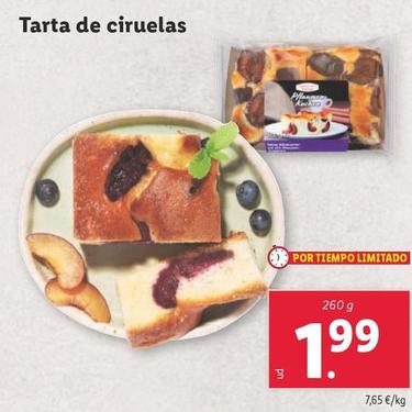 Oferta de Tarta De Ciruelas por 1,99€ en Lidl