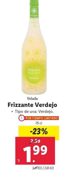 Oferta de Velada - Frizzante Verdejo por 1,99€ en Lidl