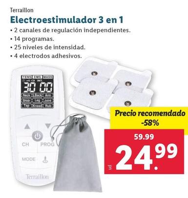 Oferta de Terraillon - Electroestimulador 3 en 1 por 24,99€ en Lidl
