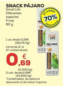 Oferta de Small Life - Snack Pajaro  por 2,29€ en Kiwoko