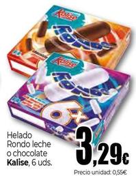 Oferta de Kalise - Helado Rondo Leche O Chocolate por 3,29€ en UDACO