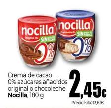 Oferta de Nocilla - Crema De Cacao 0% Azúcares Añadidos Original O Chocoleche  por 2,45€ en Unide Market