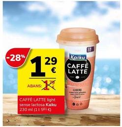 Oferta de Caffe latte por 1,29€ en Supermercados Charter
