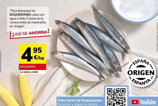 Oferta de Boquerones por 4,95€ en Supermercados Charter