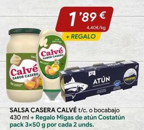 Oferta de Salsas por 1,89€ en minymas