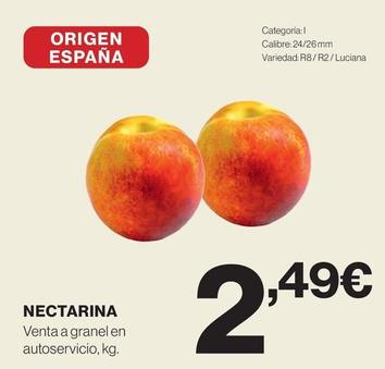 Oferta de Nectarinas por 2,49€ en El Corte Inglés