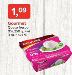 Oferta de Gourmet - Queso Fresco 0% por 1,09€ en Suma Supermercados