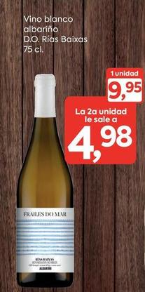 Oferta de Vino Blanco Albarino D.O. Rias Baixas por 9,95€ en Suma Supermercados