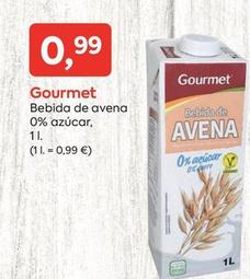 Oferta de Gourmet - Bebida De Avena 0% Azucar por 0,99€ en Suma Supermercados