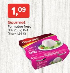 Oferta de Gourmet - Formatge Fresc 0% por 1,09€ en Suma Supermercados