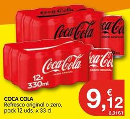 Oferta de Coca-Cola por 9,12€ en CashDiplo