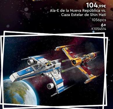 Oferta de Ala-E De La Nueva República Vs. Caza Estelar De Shin Hati  por 104,99€ en ToysRus
