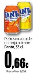 Oferta de Fanta - Refresco Zero De Naranja O Limón  por 0,66€ en Unide Supermercados