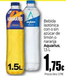 Oferta de Aquarius - Bebida Isotónica  Con O Sin Azúcar De Limón O Naranja por 1,75€ en Unide Supermercados