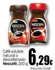 Oferta de Nescafé - Café Soluble Natural O Descafeinado por 6,29€ en Unide Supermercados