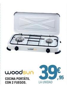 Oferta de Woodsun - Cocina Portátil Con 2 Fuegos por 39,95€ en E.Leclerc
