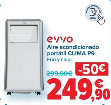 Oferta de Eyyo - Aire Acondicionado  Portátil CLIMA P9 por 249,9€ en Carrefour