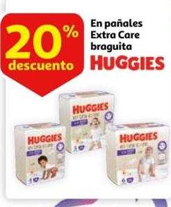Oferta de Huggies - En Pañales Extra Care Braguita en Alcampo