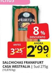 Oferta de Salchichas frankfurt por 2,99€ en Supermercados MAS