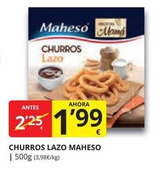 Oferta de Churros por 1,99€ en Supermercados MAS