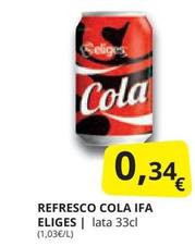 Oferta de Refresco de cola por 0,34€ en Supermercados MAS