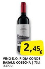Oferta de DO Rioja por 2,45€ en Supermercados MAS