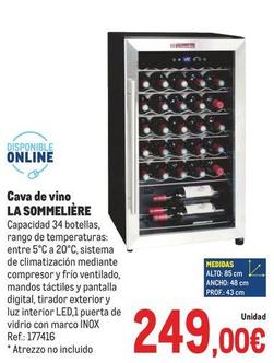 Oferta de La Sommeliere - Cava De Vino por 249€ en Makro