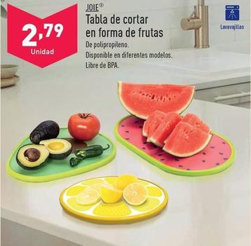 Oferta de Joie - Tabla De Cortar En Forma De Frutas por 2,79€ en ALDI