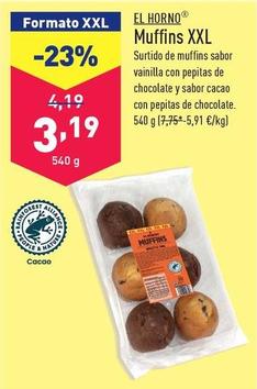 Oferta de El Horno - Muffins XXL por 3,19€ en ALDI