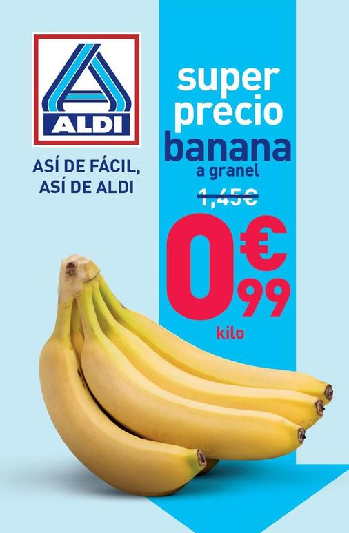 Oferta de Banana por 0,99€ en ALDI