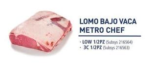 Oferta de Metro Chef - Lomo Bajo Vaca  en Makro