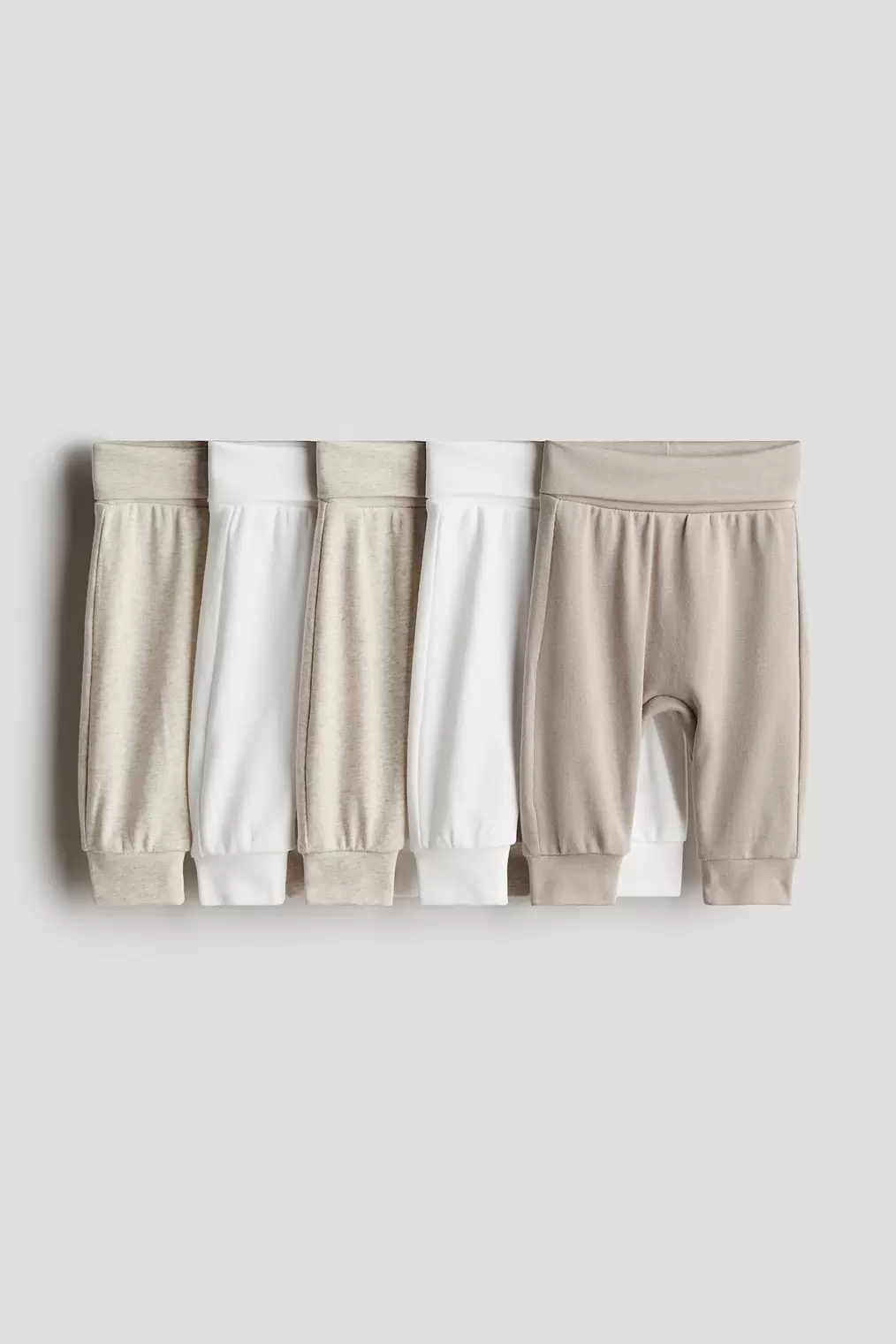 Oferta de Pack de 5 pantalones con cintura plegable por 22,99€ en H&M