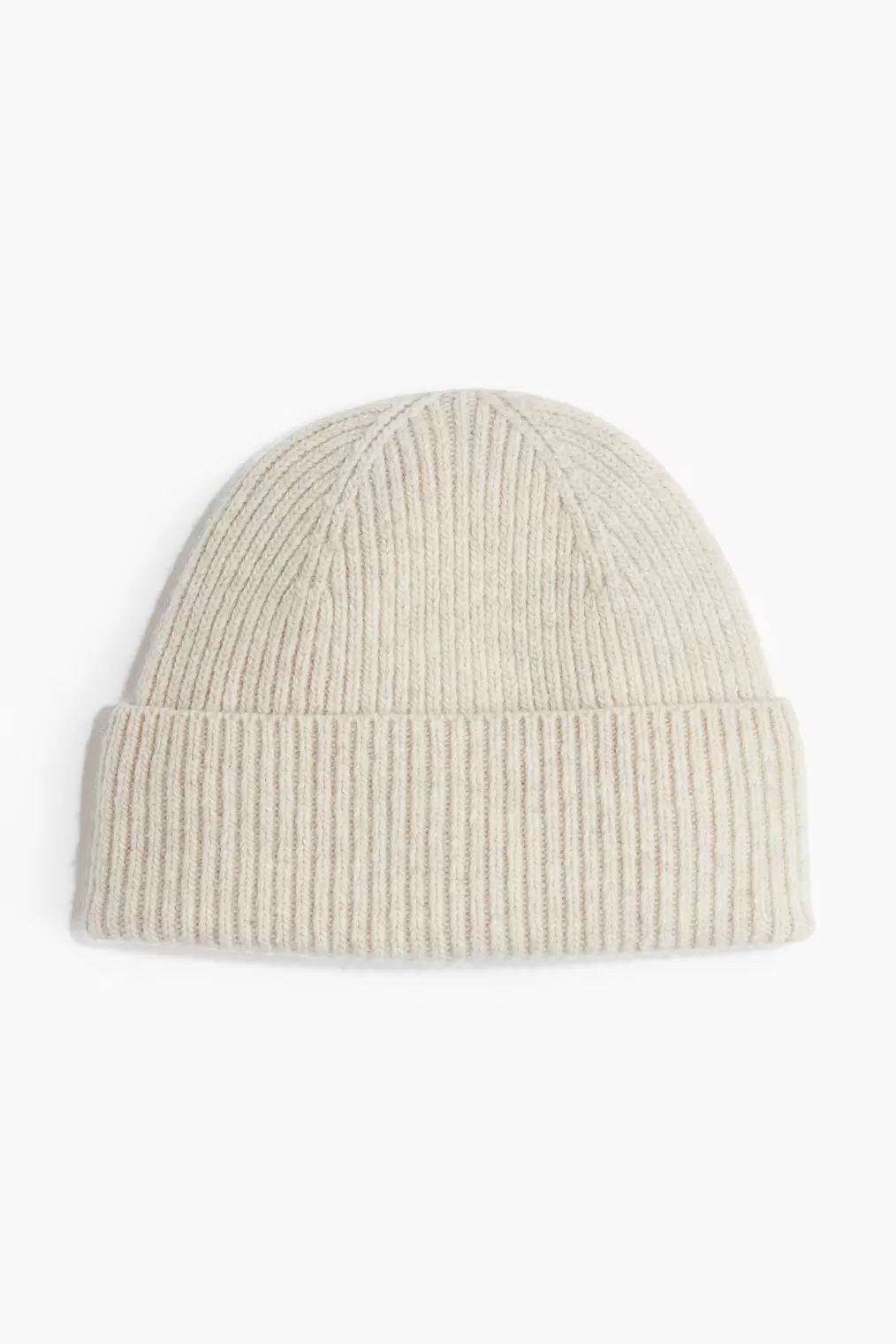 Oferta de Gorro en punto de canalé de mezcla de lana por 304,99€ en H&M