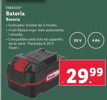Oferta de Parkside - Bateria por 29,99€ en Lidl