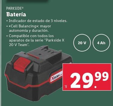 Oferta de Parkside - Bateria por 29,99€ en Lidl