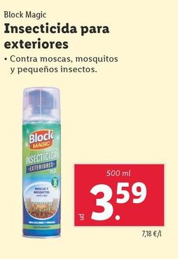 Oferta de Block Magic - Insecticida Para Exteriores por 3,59€ en Lidl