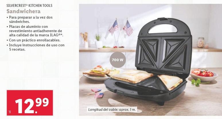 Oferta de SilverCrest Kitchen Tools - Sandwichera por 12,99€ en Lidl