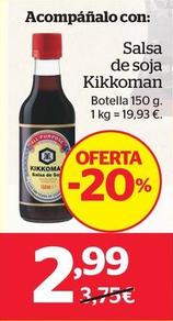 Oferta de Kikkoman - Salsa De Soja por 2,99€ en La Sirena