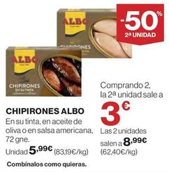 Oferta de Chipirones por 5,99€ en El Corte Inglés