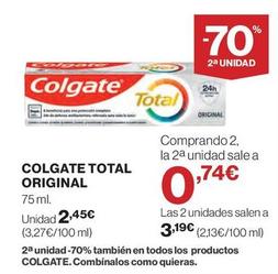 Oferta de Crema dental por 2,45€ en El Corte Inglés