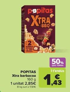 Oferta de Popitas - Xtra barbacoa por 1,43€ en Carrefour