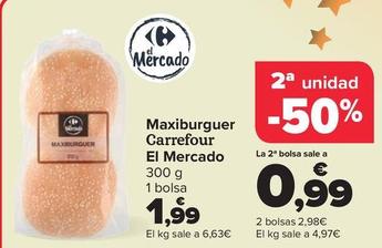 Oferta de Carrefour  - Maxiburguer El Mercado por 1,99€ en Carrefour