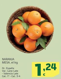Oferta de Naranja Mesa por 1,24€ en HiperDino